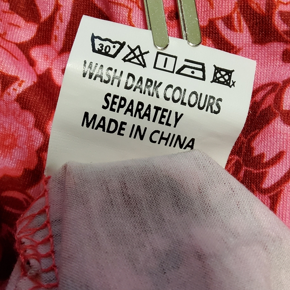 Ouges Stretch Pink/Burgundy/Orange Floral Surplic… - image 8